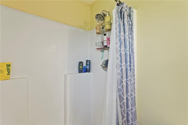 76 Red Gate Rd, Waynesville, GA 31566 - full bathroom with a shower with shower curtain