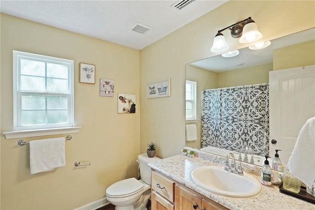 76 Red Gate Rd, Waynesville, GA 31566 - full bath featuring plenty of natural light, vanity, and a shower with curtain