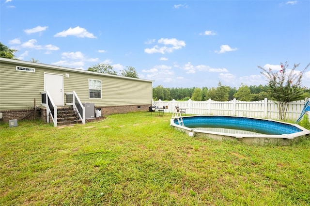 exterior space featuring a yard