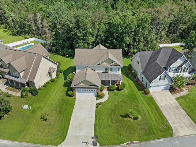 birds eye view of property