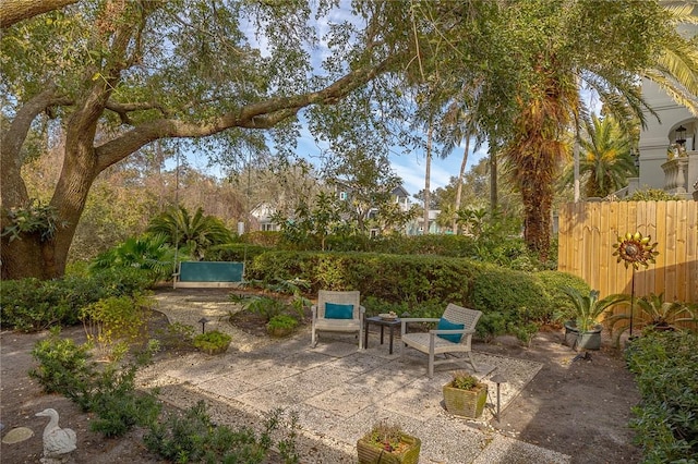 view of patio / terrace with fence