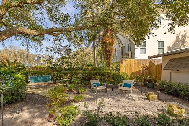 view of patio with fence