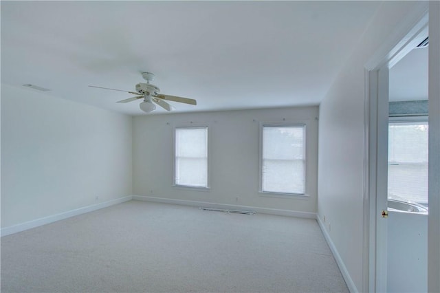 112 Newfield St, Saint Simons Island, GA 31522 - empty room featuring a ceiling fan and light colored carpet