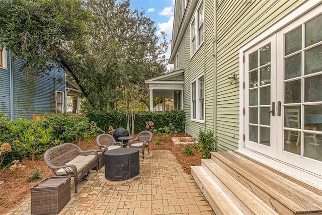 view of patio / terrace with french doors