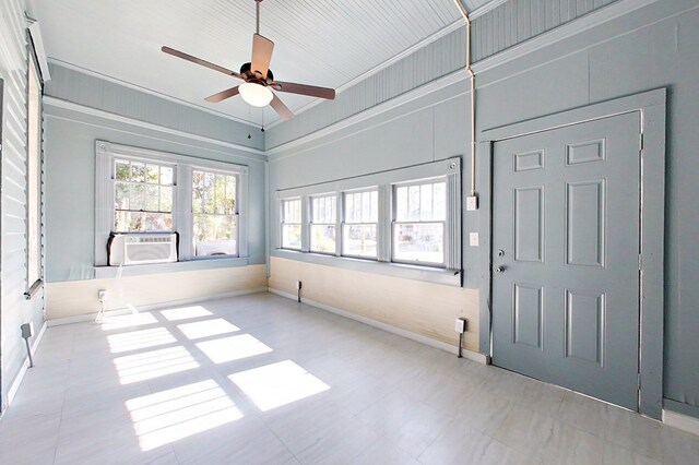 415 Dewey St, Waycross, GA 31501 - unfurnished sunroom with cooling unit