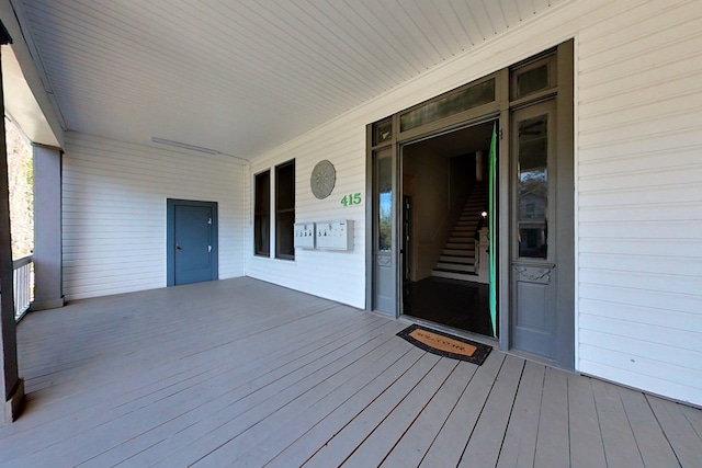 415 Dewey St, Waycross, GA 31501 - view of wooden deck