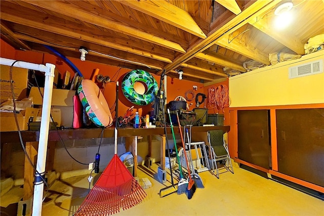 view of storage room