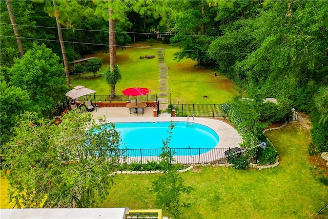 view of pool with a patio