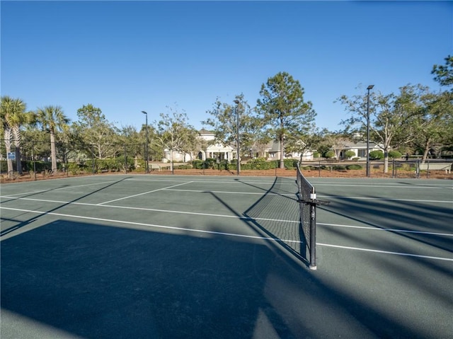 view of tennis court