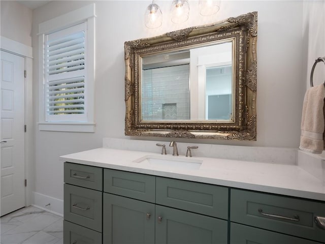 bathroom with vanity