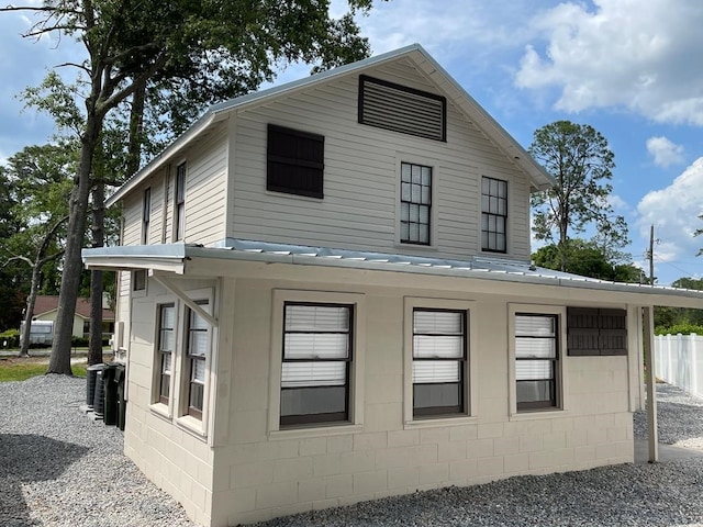 view of side of property
