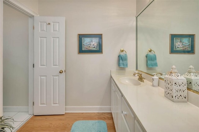 1064 Sea Palms W Dr, Saint Simons Island, GA 31522 - bathroom featuring vanity and wood finished floors