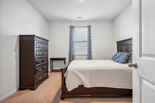 bedroom with carpet