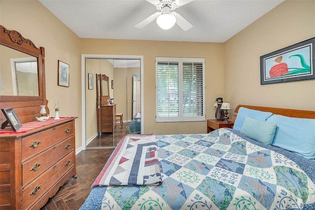 899 Wimbledon Dr, Saint Simons Island, GA 31522 - bedroom featuring a ceiling fan and baseboards