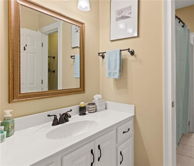 117 Serenoa Dr, Brunswick, GA 31523 - bathroom with vanity and tile patterned flooring