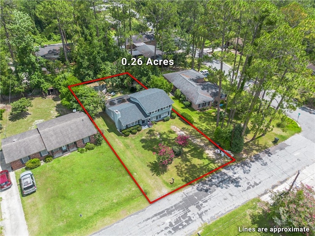 1007 Atlantic Ave, Waycross, GA 31501 - aerial view of residential area with property boundaries highlighted