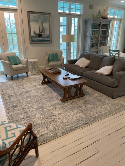 living room featuring hardwood / wood-style floors and plenty of natural light