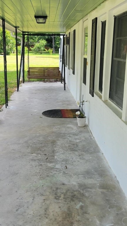 view of patio with covered porch