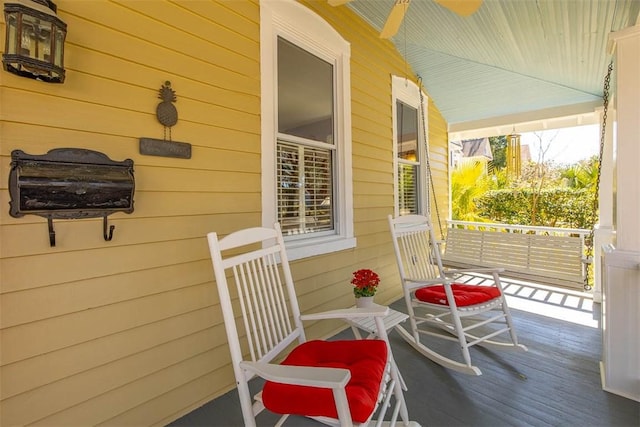 exterior space featuring a porch