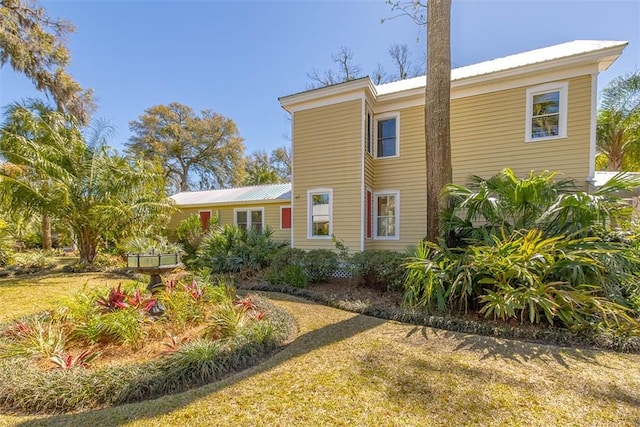 view of front of house with metal roof