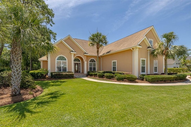 17 Willow Ct, Brunswick, GA 31523 - view of front of property with a front lawn and stucco siding