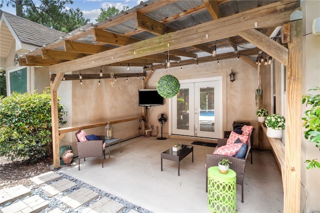 40 Jada Ln, Brunswick, GA 31523 - view of patio featuring french doors