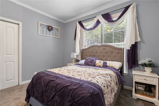 40 Jada Ln, Brunswick, GA 31523 - bedroom featuring carpet floors, ornamental molding, and baseboards