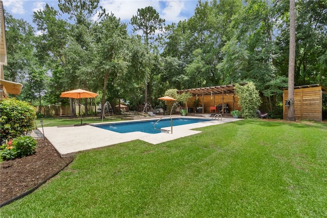40 Jada Ln, Brunswick, GA 31523 - view of swimming pool featuring a pergola and a patio area
