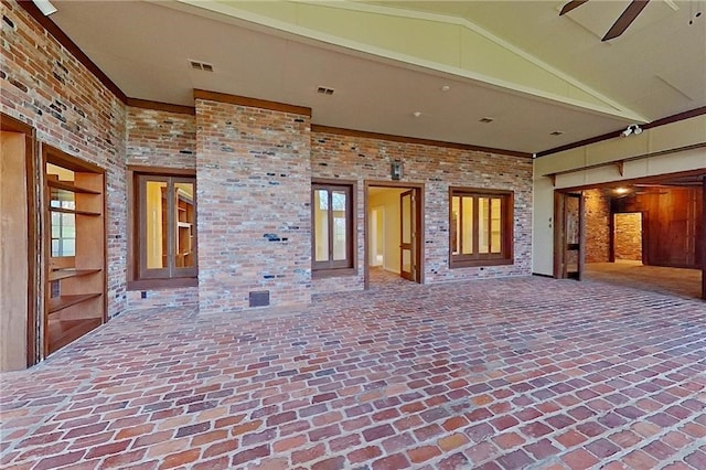 2227 Ware St, Blackshear, GA 31516 - view of patio featuring french doors and ceiling fan