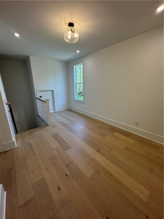 1912 First Ave, Saint Simons Island, GA 31522 - unfurnished room with light wood-type flooring and recessed lighting