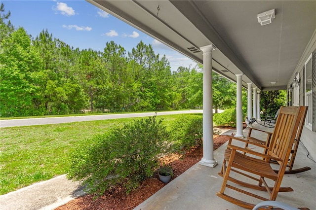 107 Tori Dr, Saint Marys, GA 31558 - view of patio / terrace with a porch