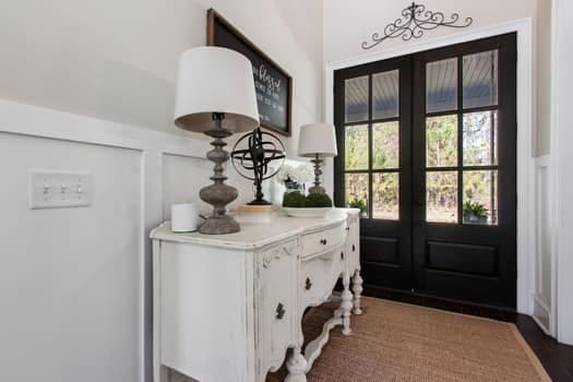 entryway with french doors