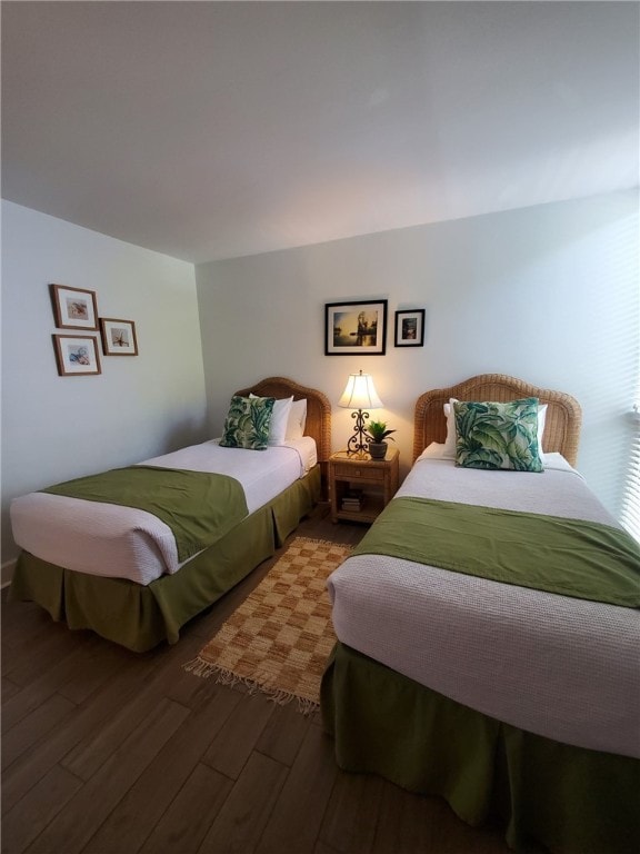 bedroom featuring hardwood / wood-style floors