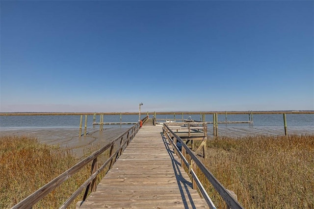 113 Cabretta Island Cir, Brunswick, GA 31520 - dock area featuring a water view
