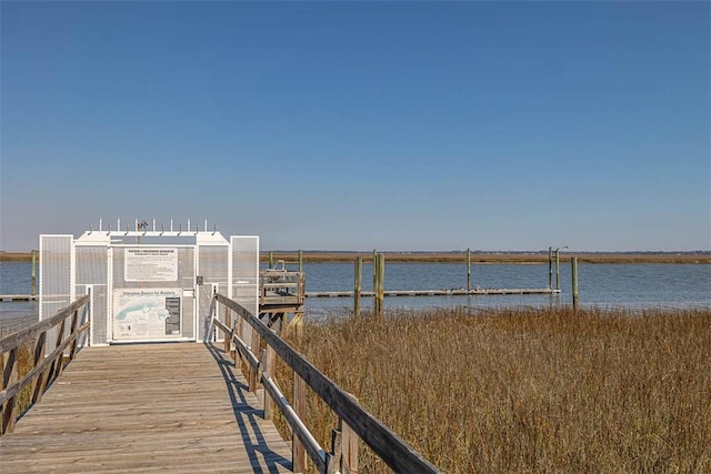 113 Cabretta Island Cir, Brunswick, GA 31520 - dock area featuring a water view