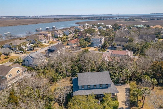 113 Cabretta Island Cir, Brunswick, GA 31520 - birds eye view of property with a residential view and a water view