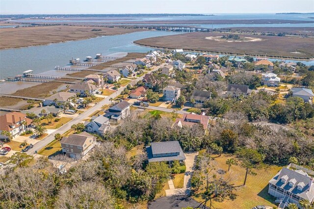 113 Cabretta Island Cir, Brunswick, GA 31520 - birds eye view of property with a water view and a residential view