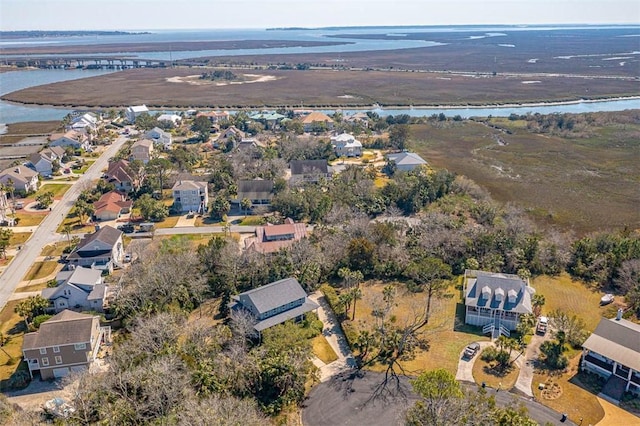 113 Cabretta Island Cir, Brunswick, GA 31520 - drone / aerial view featuring a water view and a residential view