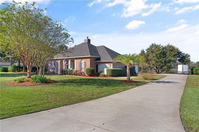 view of side of home featuring a yard