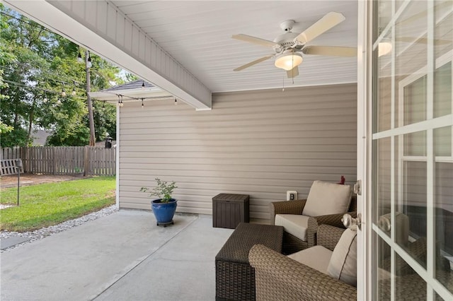 116 Heatherly Way, Brunswick, GA 31523 - view of patio / terrace with a ceiling fan