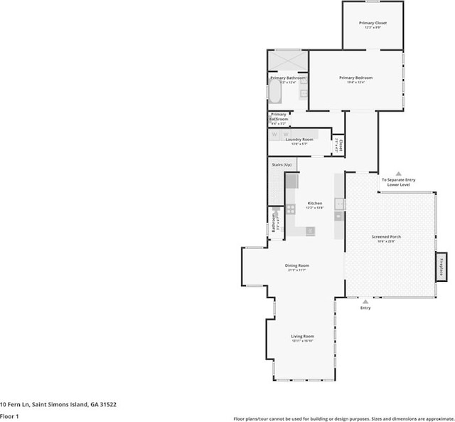 10 Fern Ln, Saint Simons Island, GA 31522 - view of property floor plan