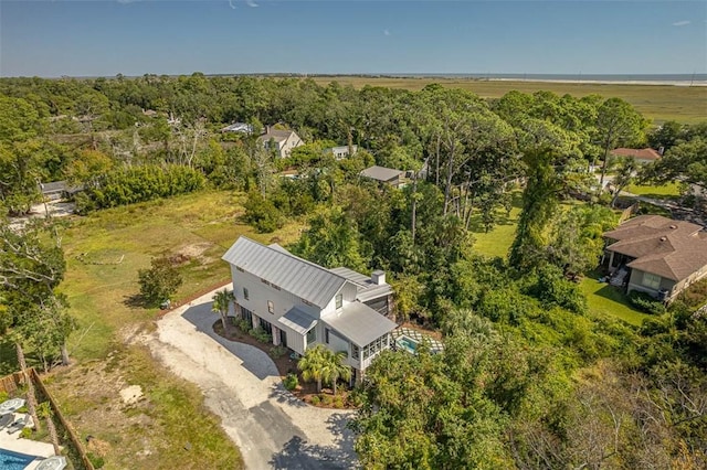 10 Fern Ln, Saint Simons Island, GA 31522 - view from above of property with a forest