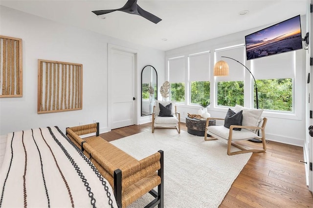 10 Fern Ln, Saint Simons Island, GA 31522 - bedroom featuring wood finished floors and ceiling fan