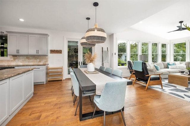 10 Fern Ln, Saint Simons Island, GA 31522 - dining room featuring light wood finished floors and recessed lighting