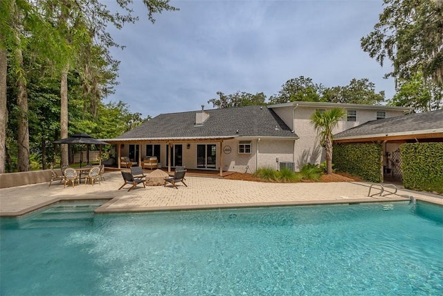 19 Wimbledon Ct, Saint Simons Island, GA 31522 - outdoor pool featuring a gazebo and a patio area