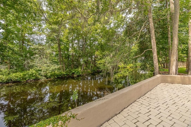 19 Wimbledon Ct, Saint Simons Island, GA 31522 - view of patio with a water view
