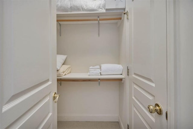 view of closet