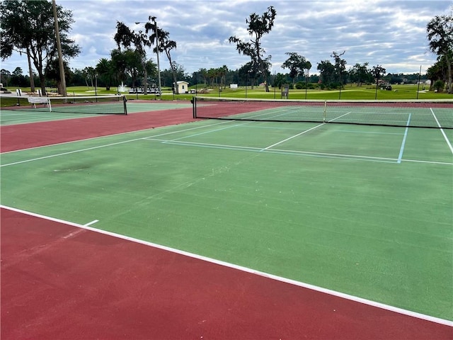 view of sport court with basketball court