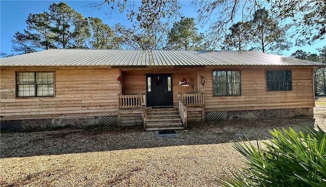 view of ranch-style home