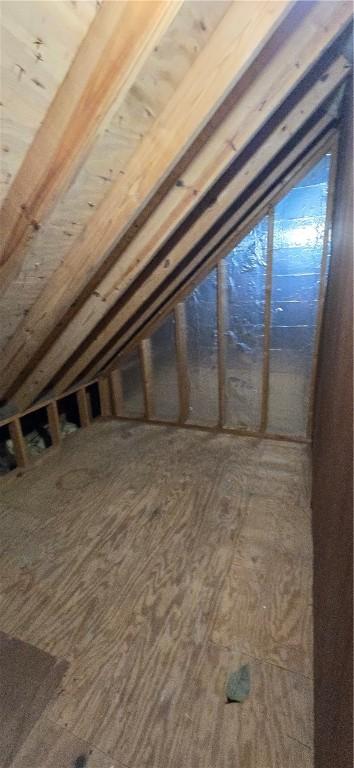 view of attic